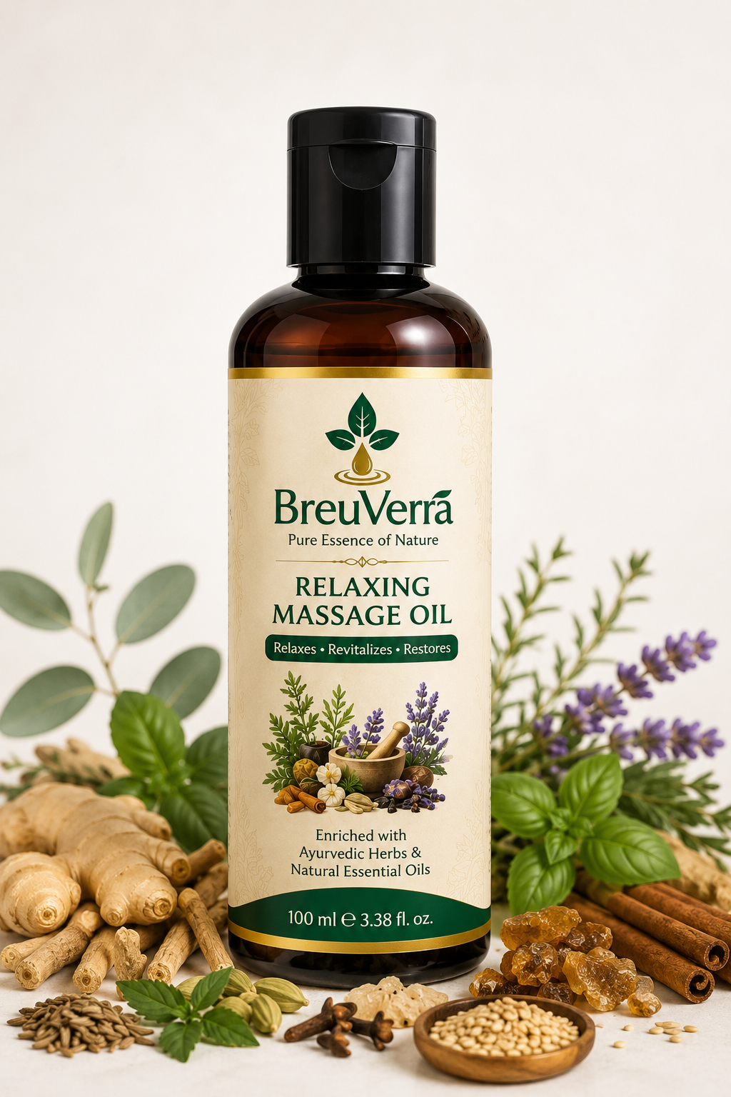 BreuVerra Relaxing Massage Oil - Image 2
