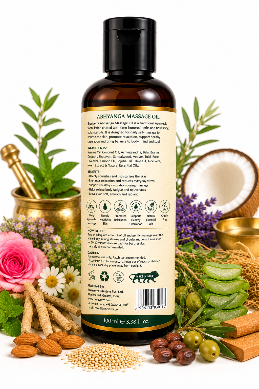 BreuVerra Abhyanga Massage Oil - Image 3