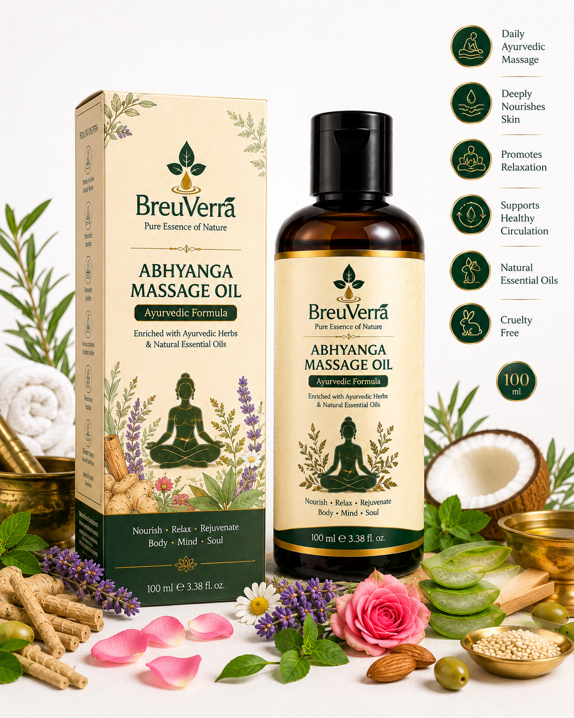 BreuVerra Abhyanga Massage Oil